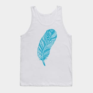 Zentangle Tribal Feather Drawing Tank Top